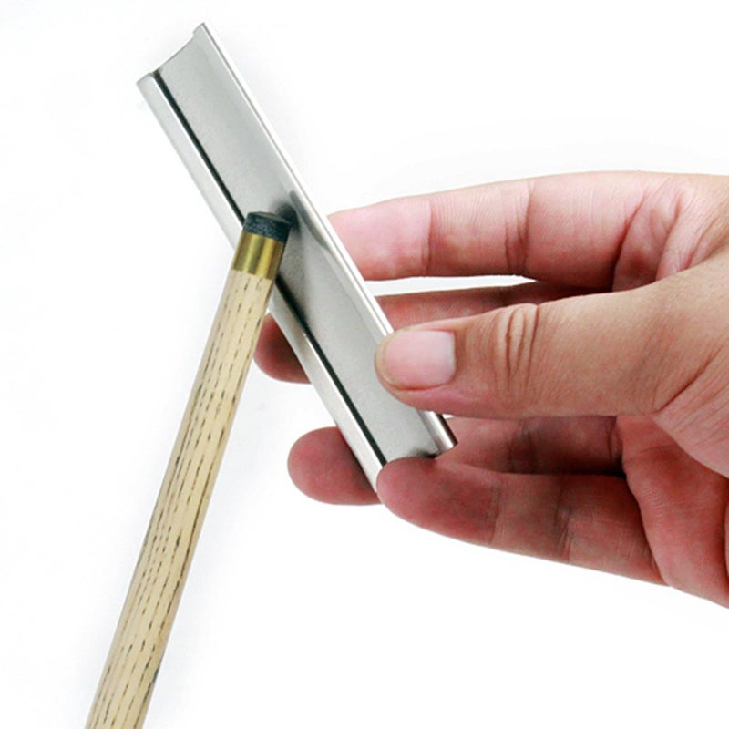 MOOCY Metal Billiard Pool Cue Tip Tool Metal Billiard Pool Cue Tip Shaper Burnisher File Repair Tool - Image 1